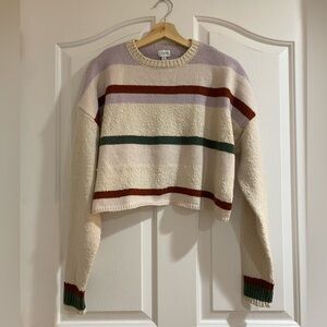 Striped Cream Sweater
